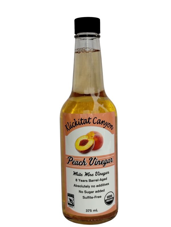 Organic Peach Vinegar - white wine vinegar